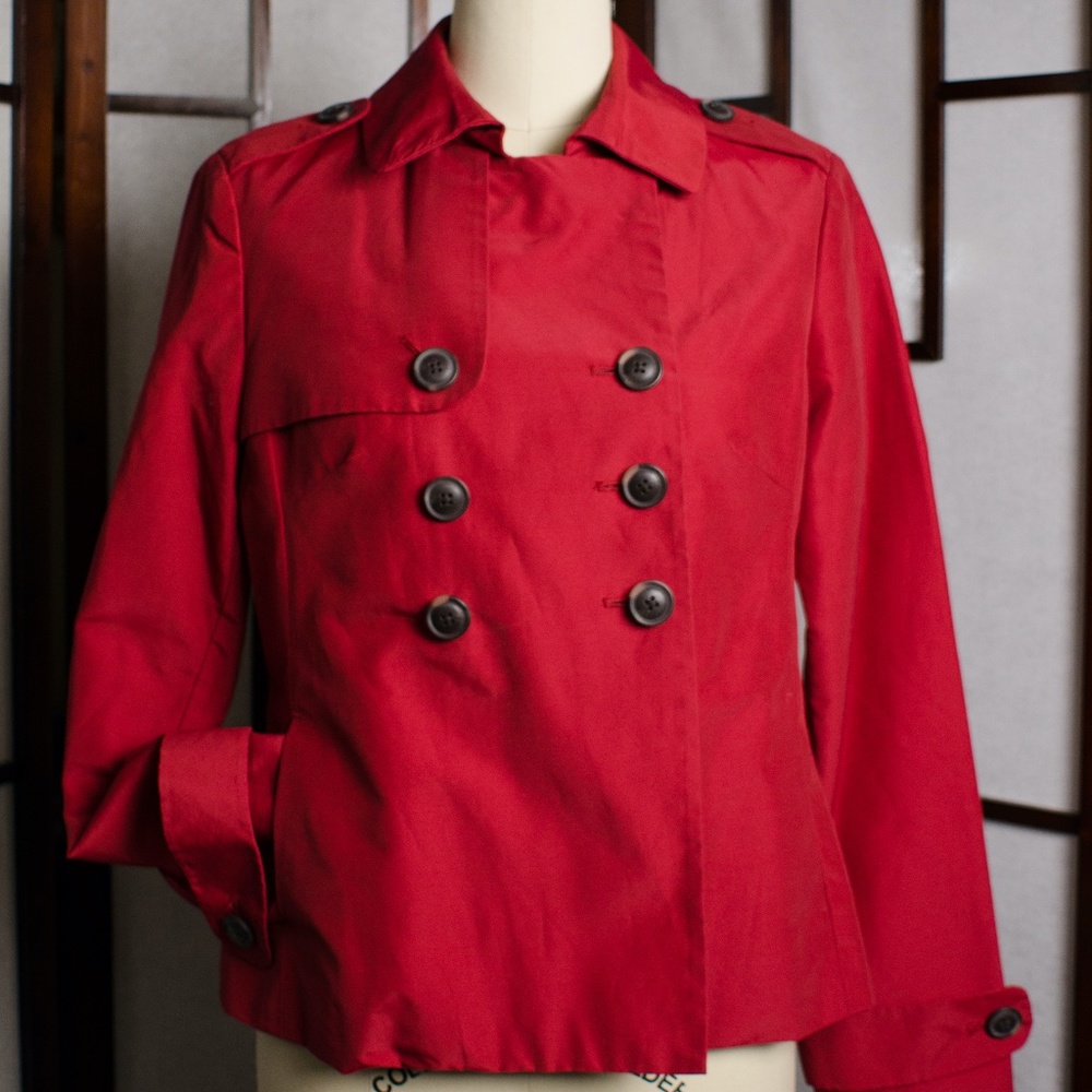 Banana Republic Cropped Cotton-blend Trench Coat